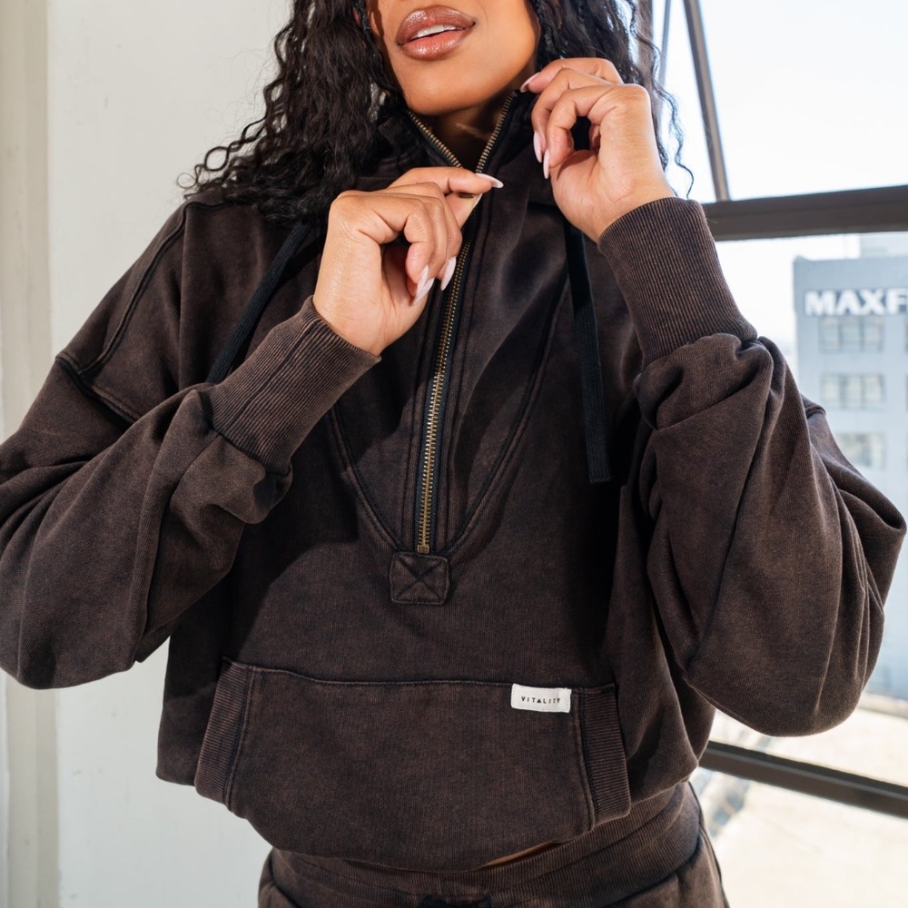 Vitality Vitality Remedy® Half Zip - Midnight Washed Size SS